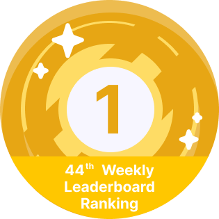 1st place week 44 leaderboard