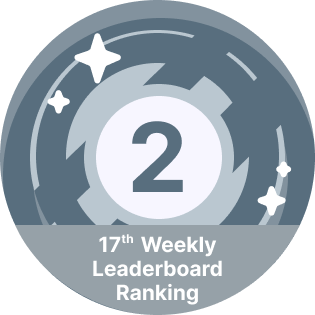 2nd place week 17 leaderboard