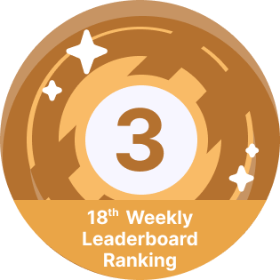 3rd place week 18 leaderboard