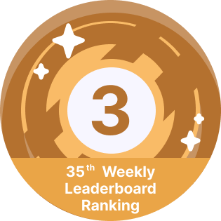 3rd place week 35 leaderboard