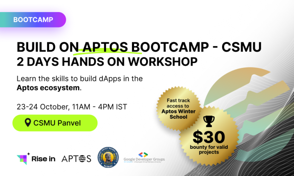 Build on Aptos Bootcamp - Chhatrapati Shivaji Maharaja University