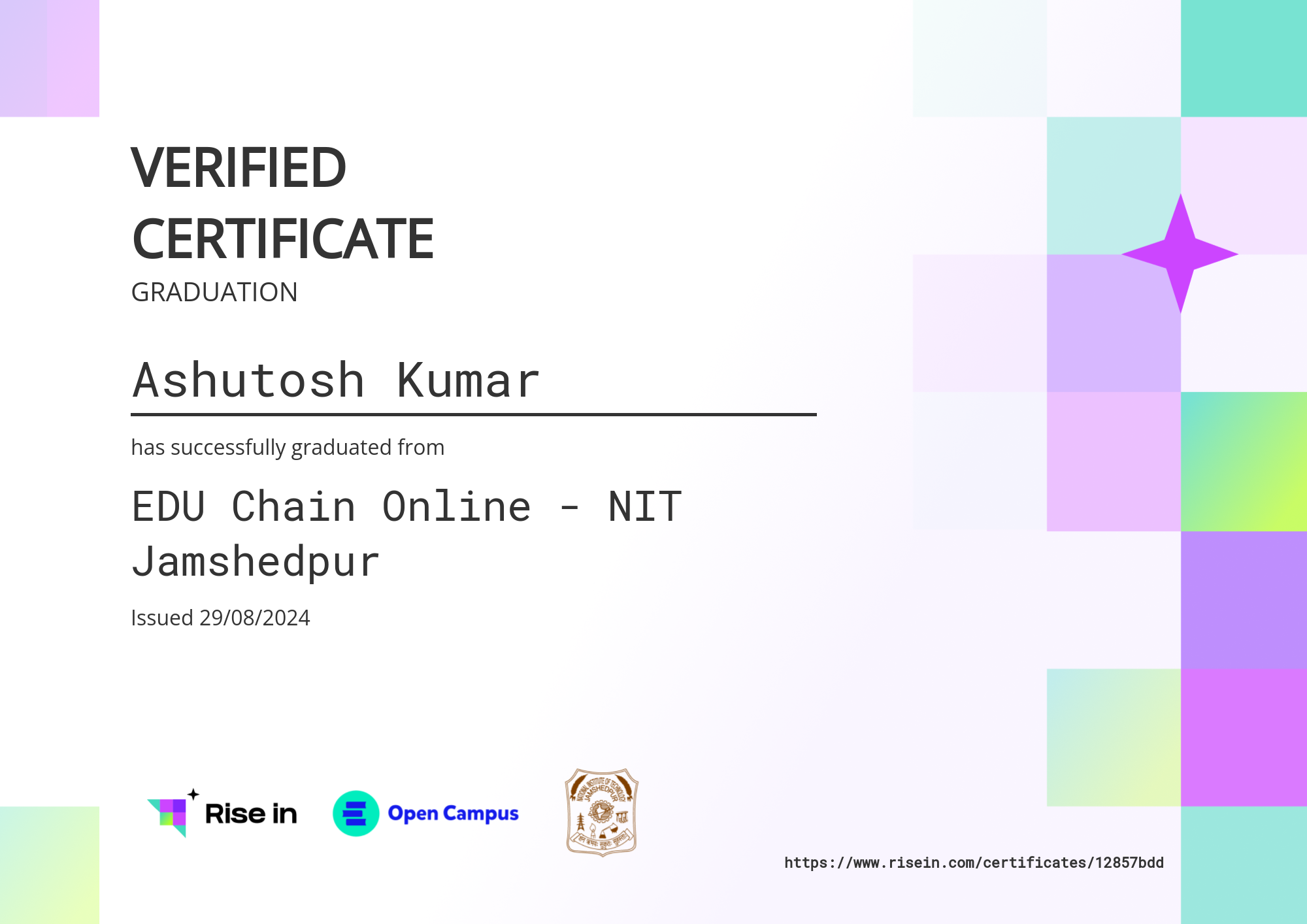 certificate image