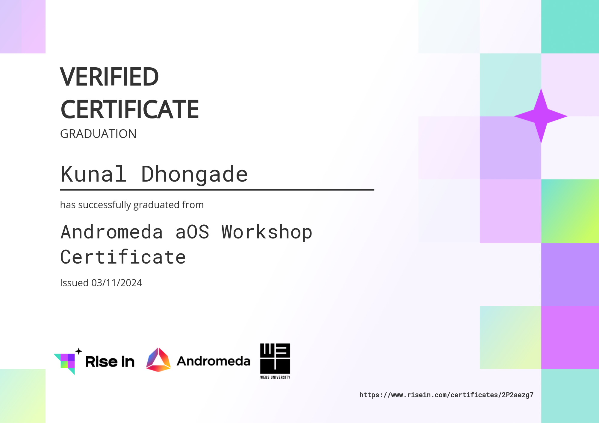 certificate image