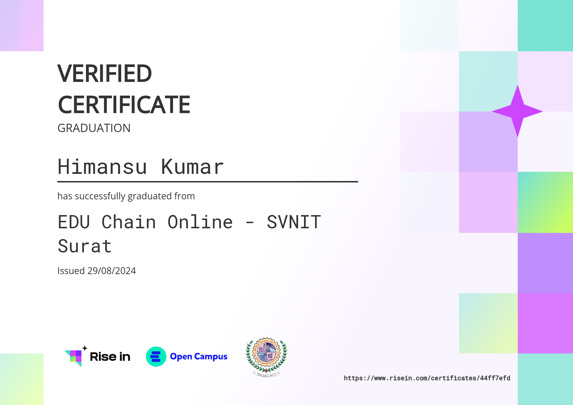 certificate image