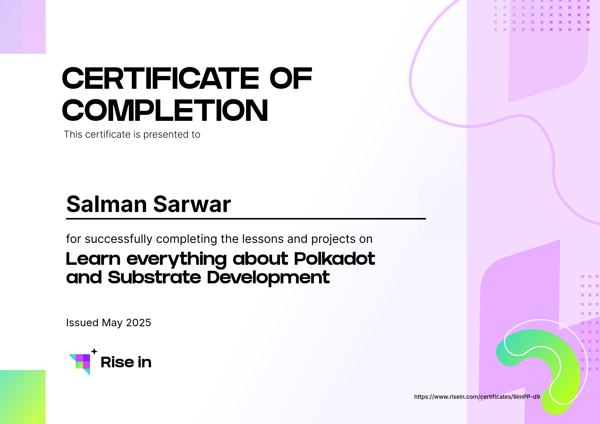 certificate image