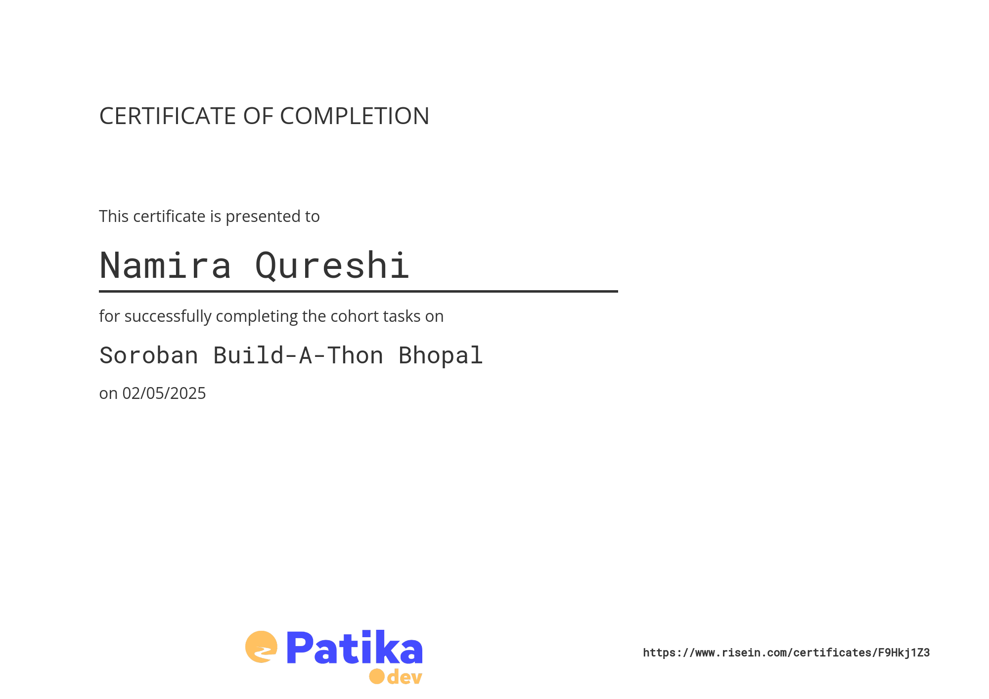 certificate image