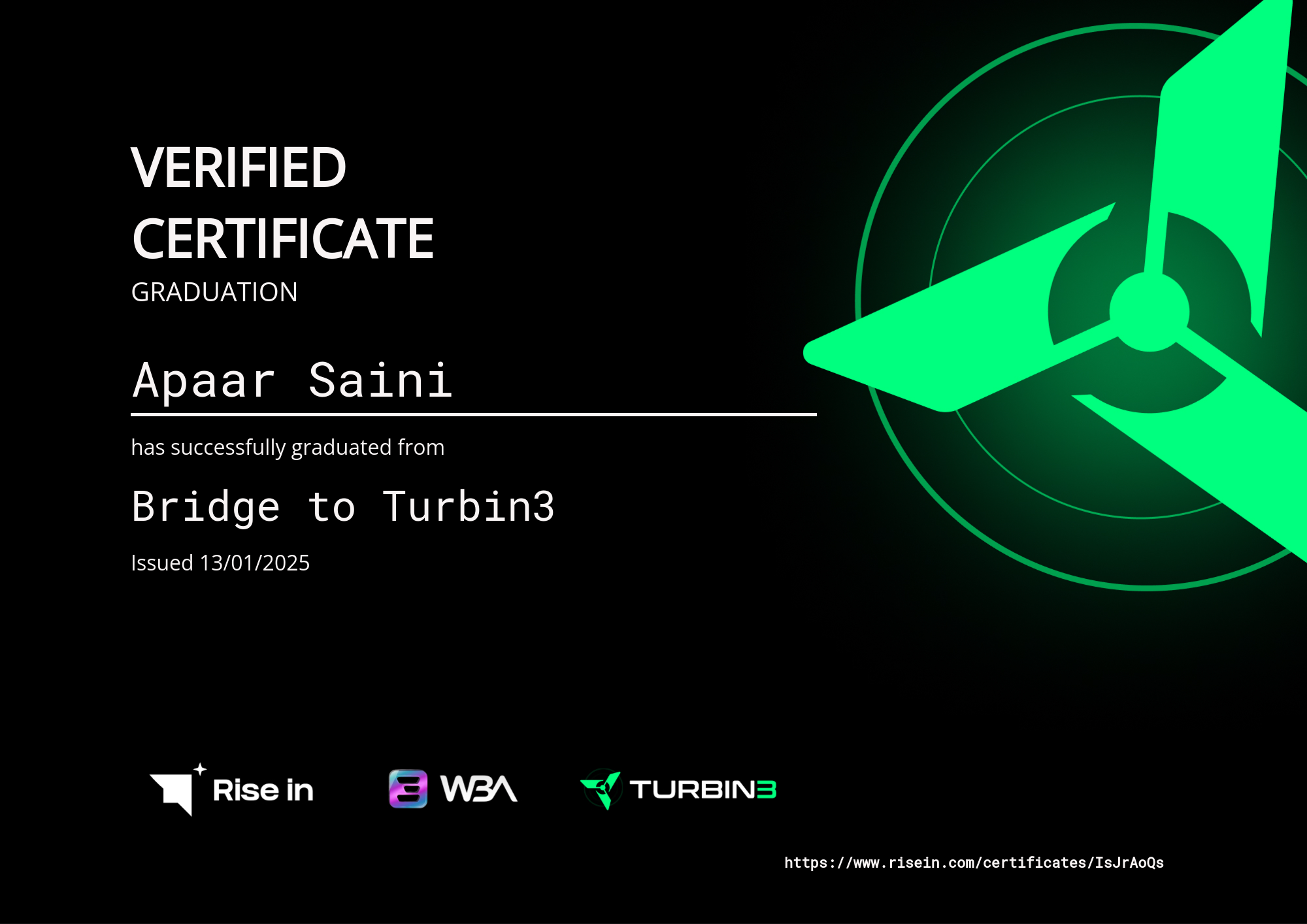 Bridge to Turbin3