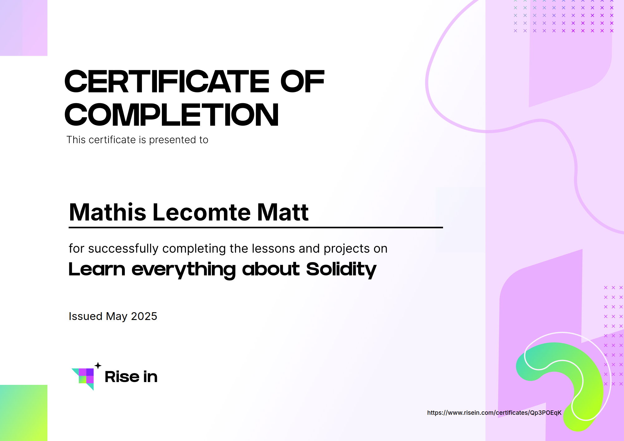 certificate image