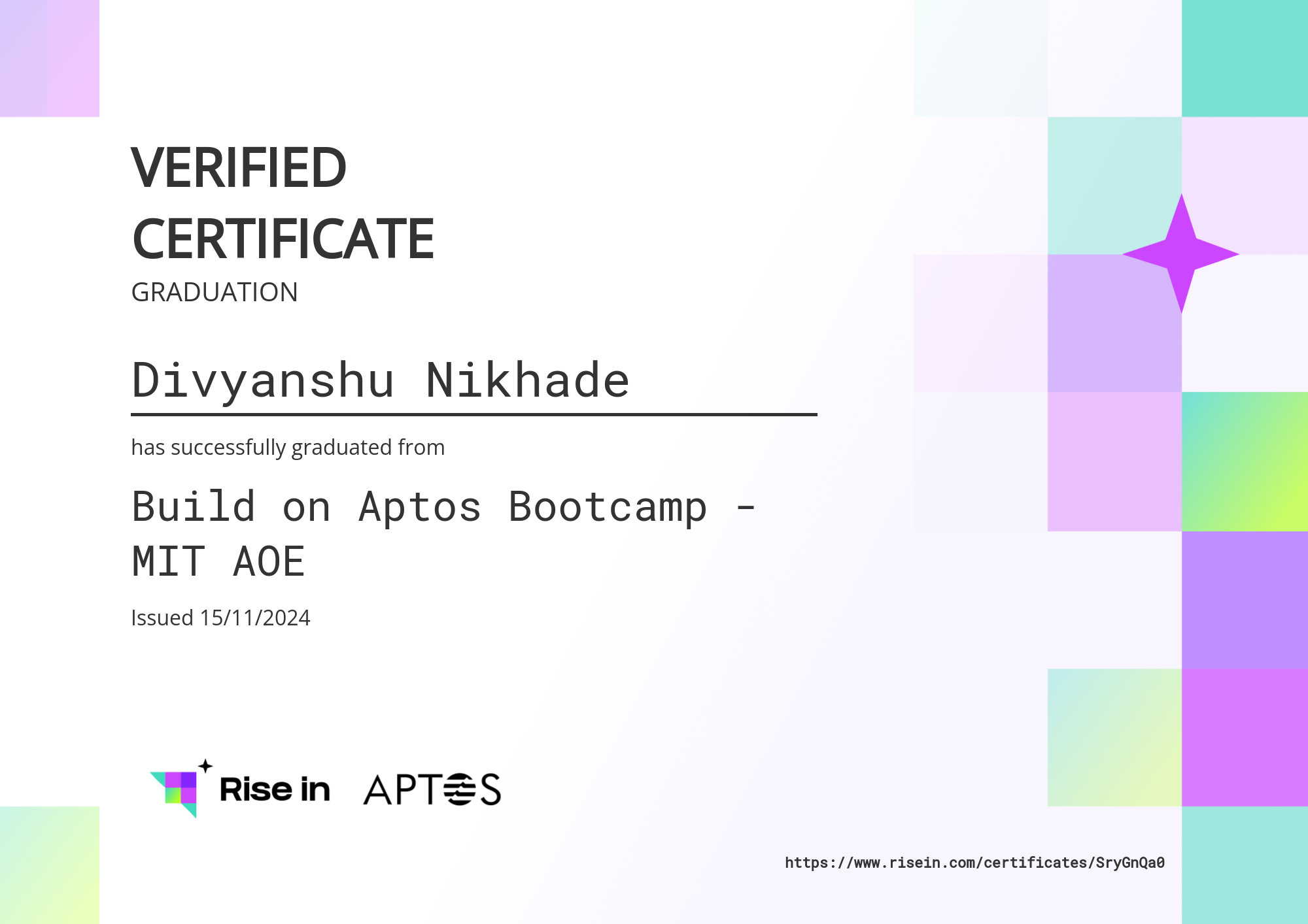 certificate image
