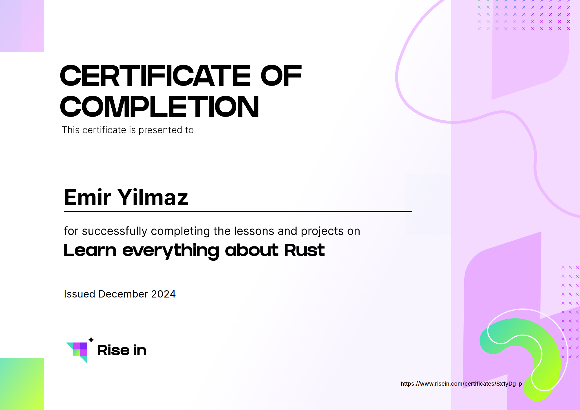 certificate image
