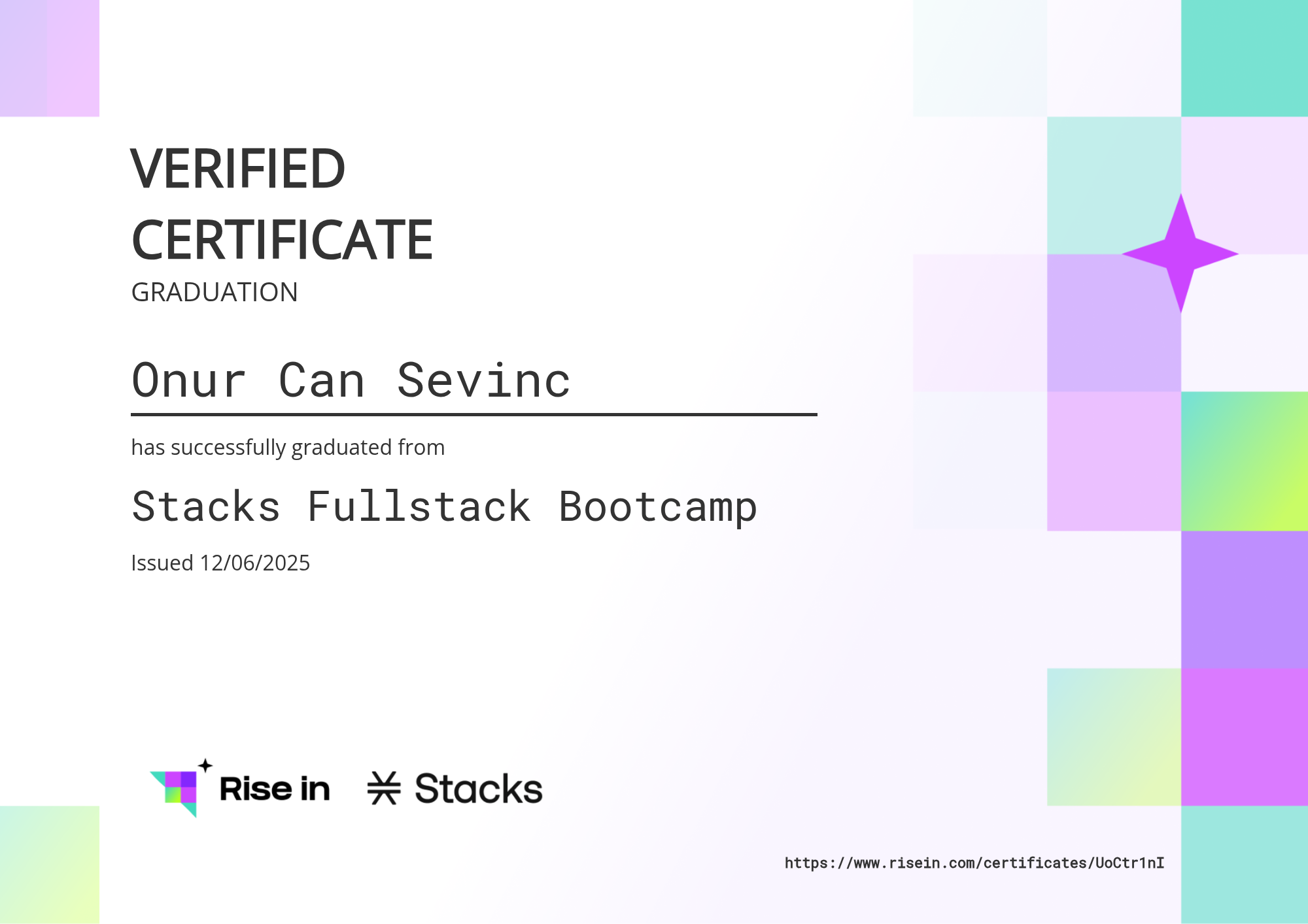 certificate image