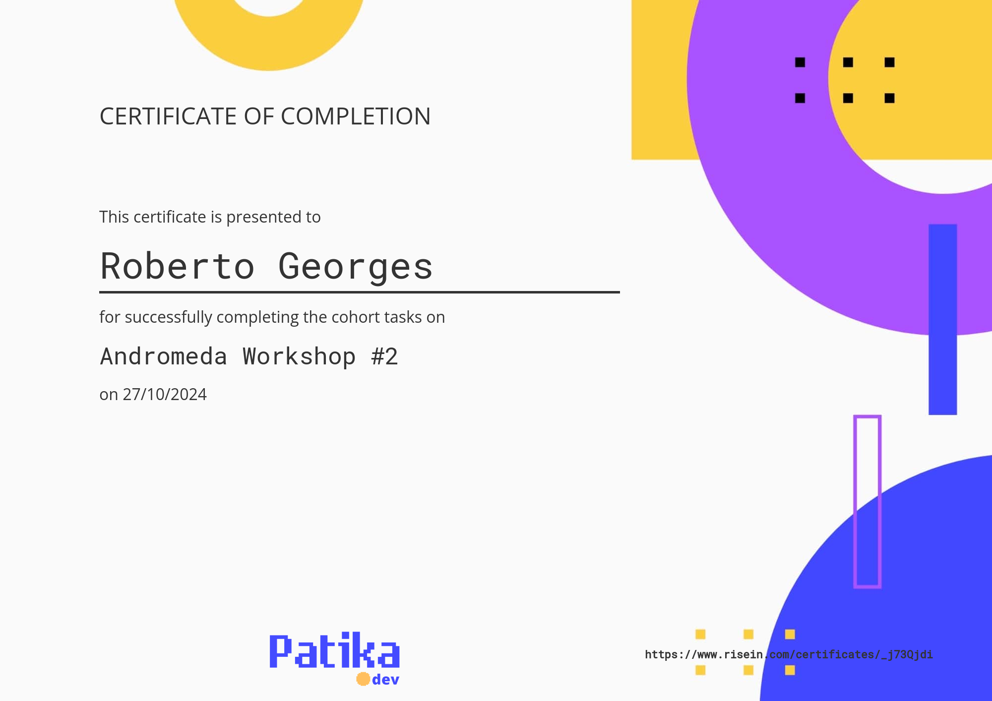 certificate image