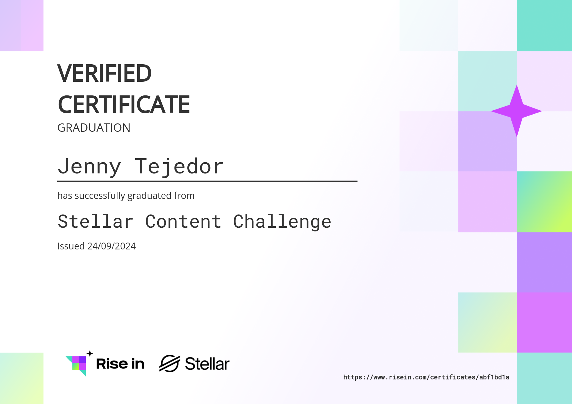 certificate image