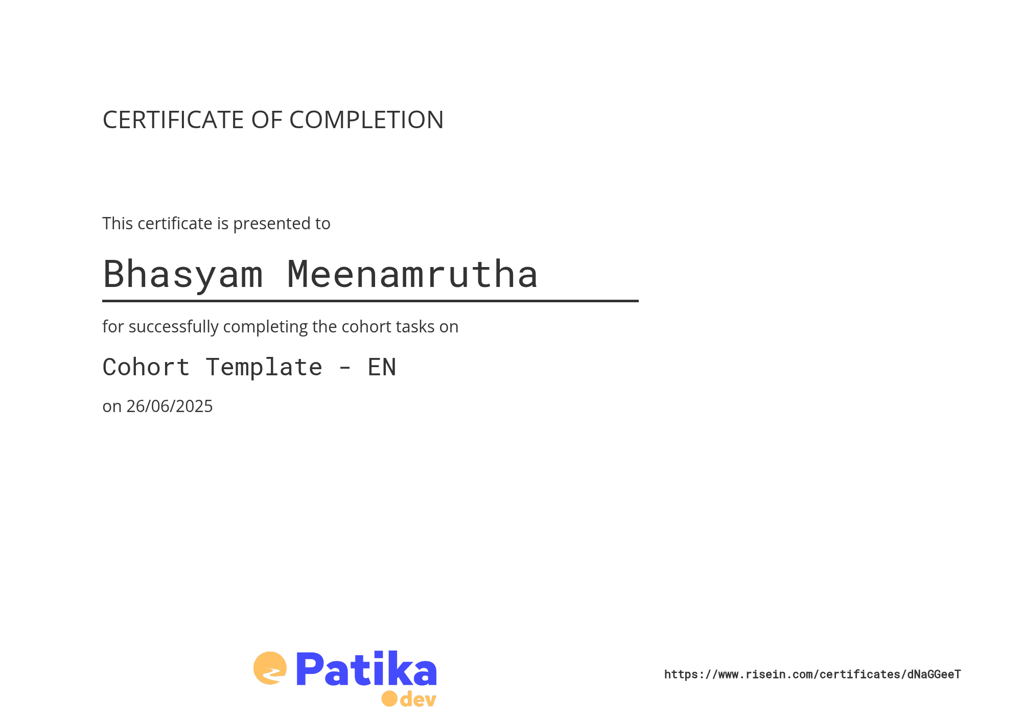 certificate image