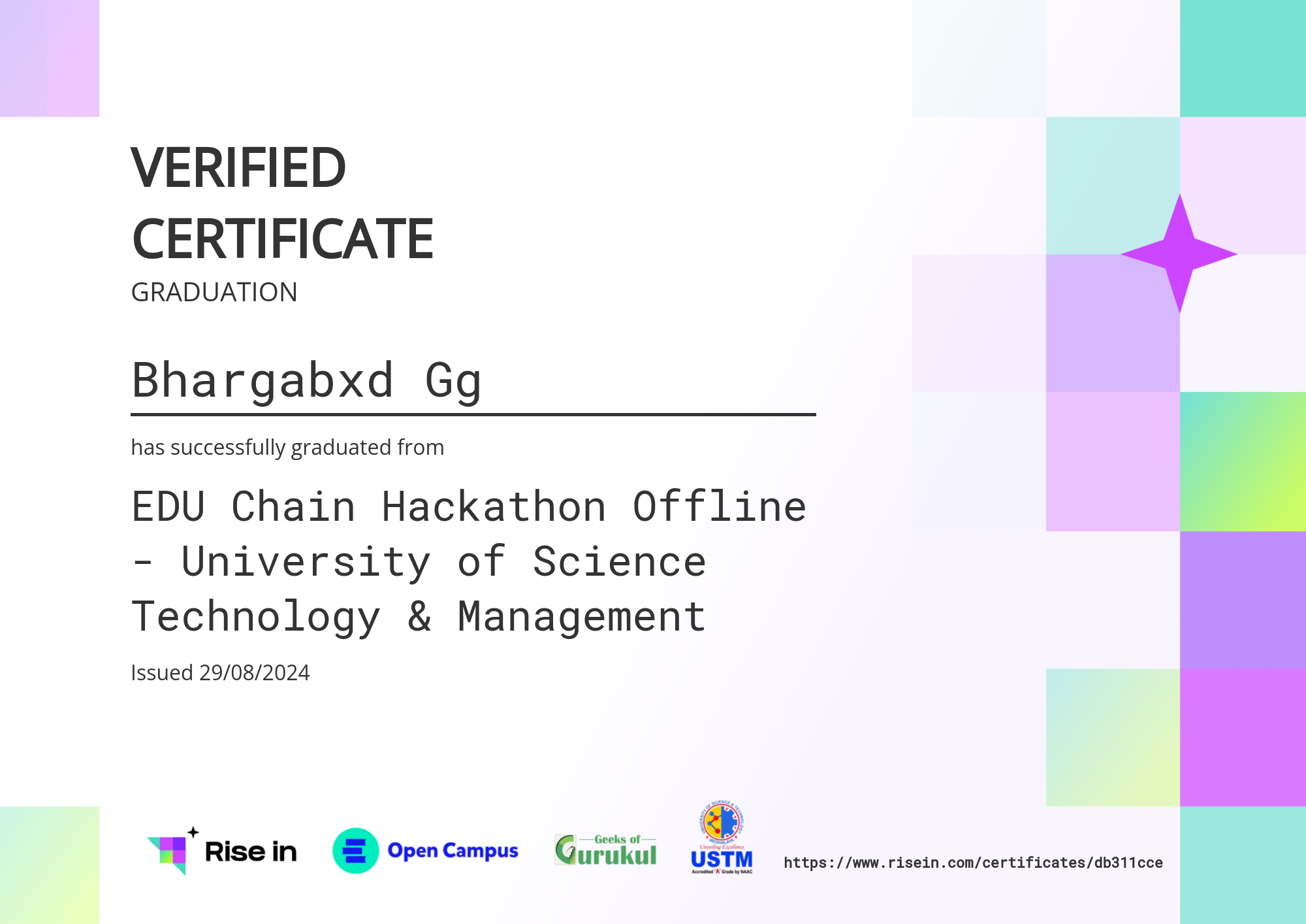 certificate image