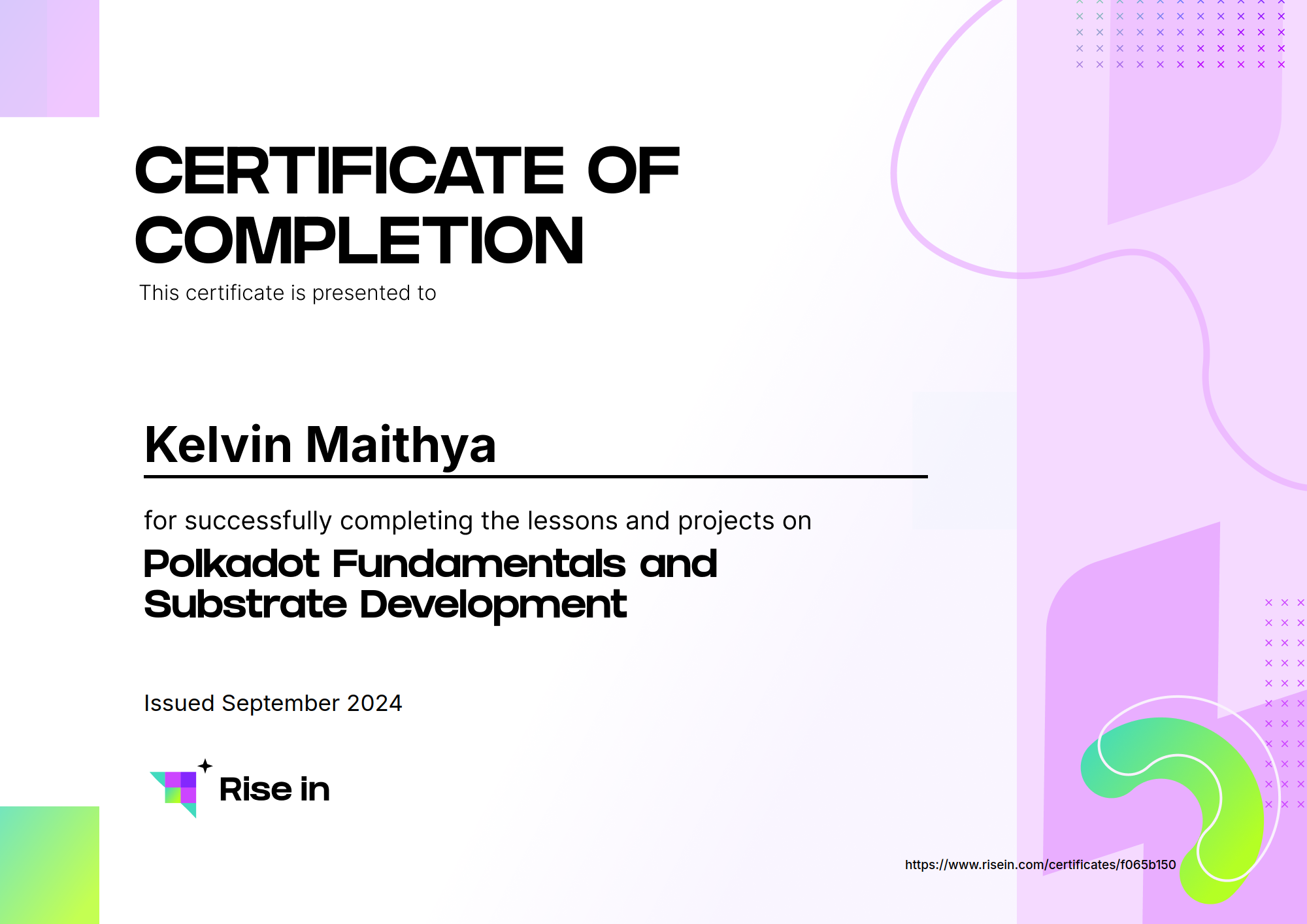 Polkadot Fundamentals and Substrate Development
