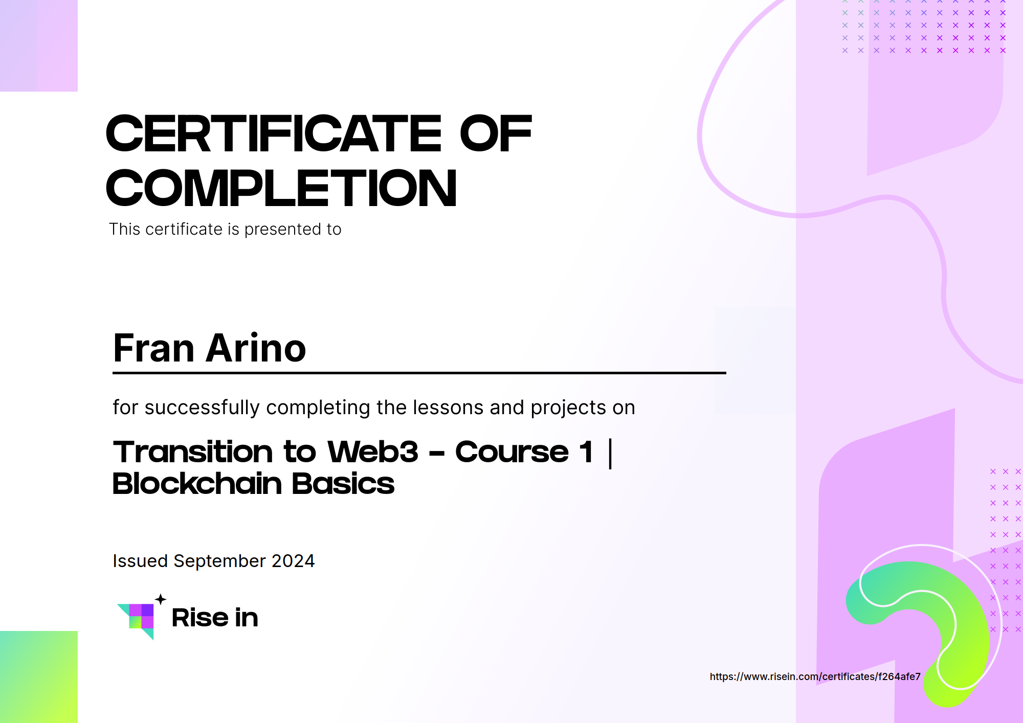 Transition to Web3 - Course 1 | Blockchain Basics