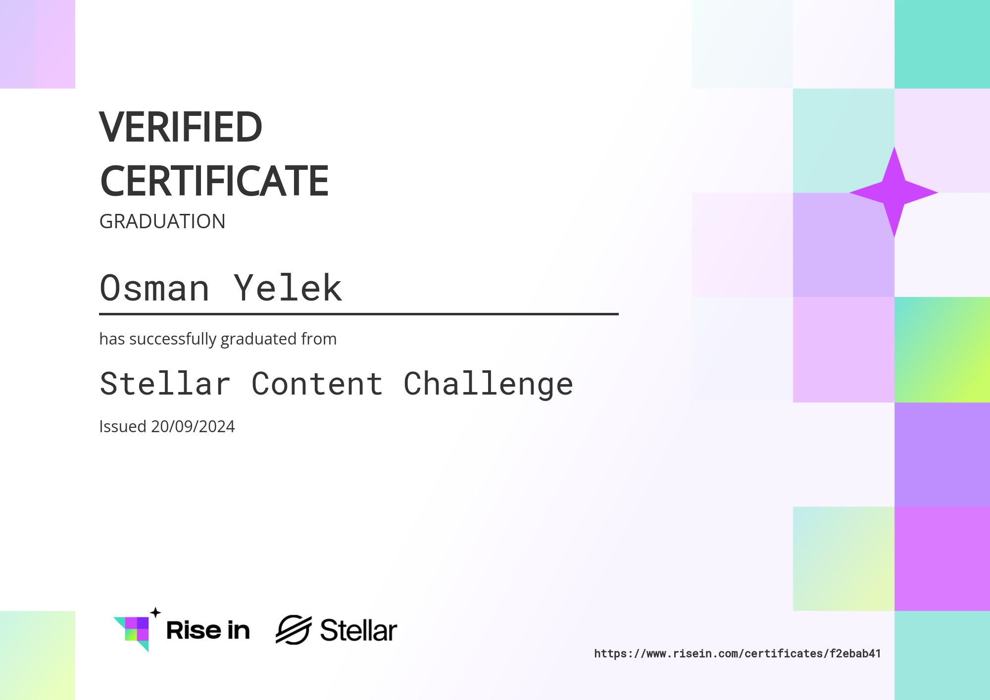 Stellar Content Challenge