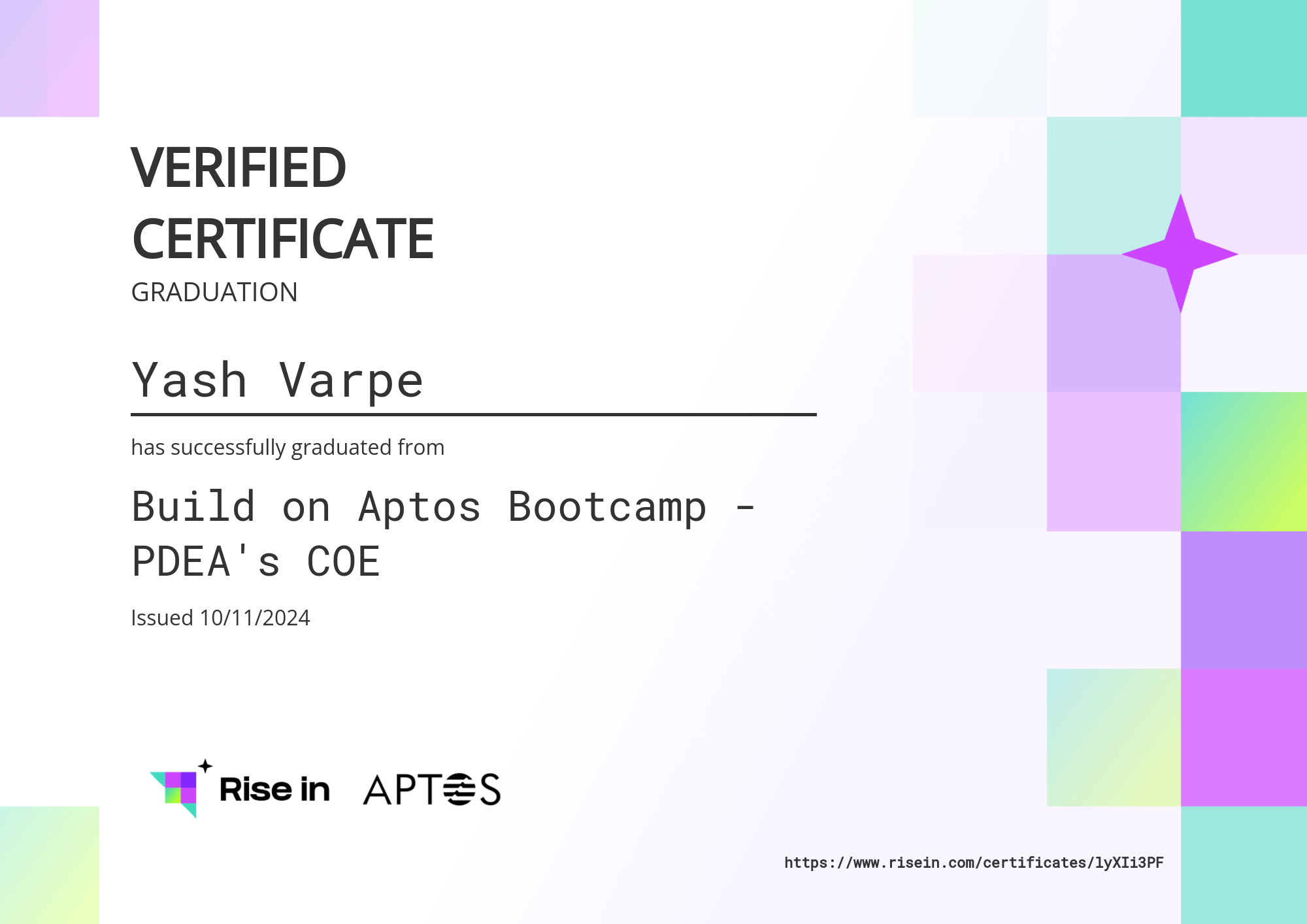 certificate image