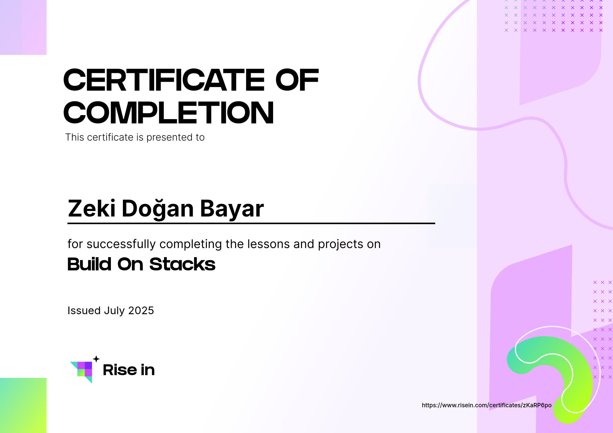 certificate image