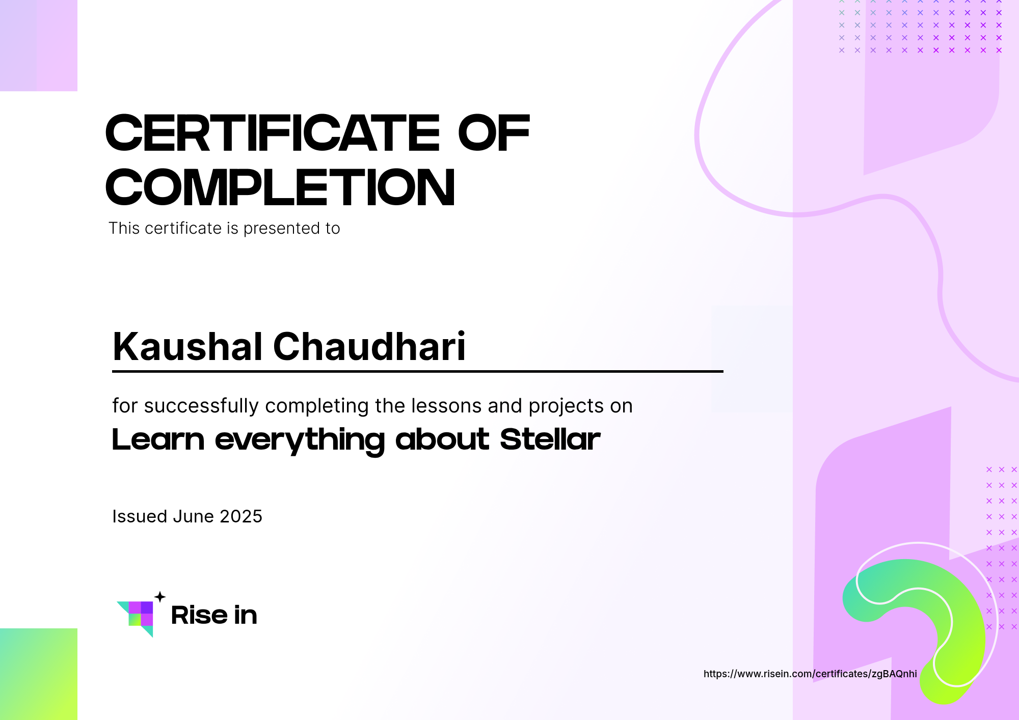 certificate image